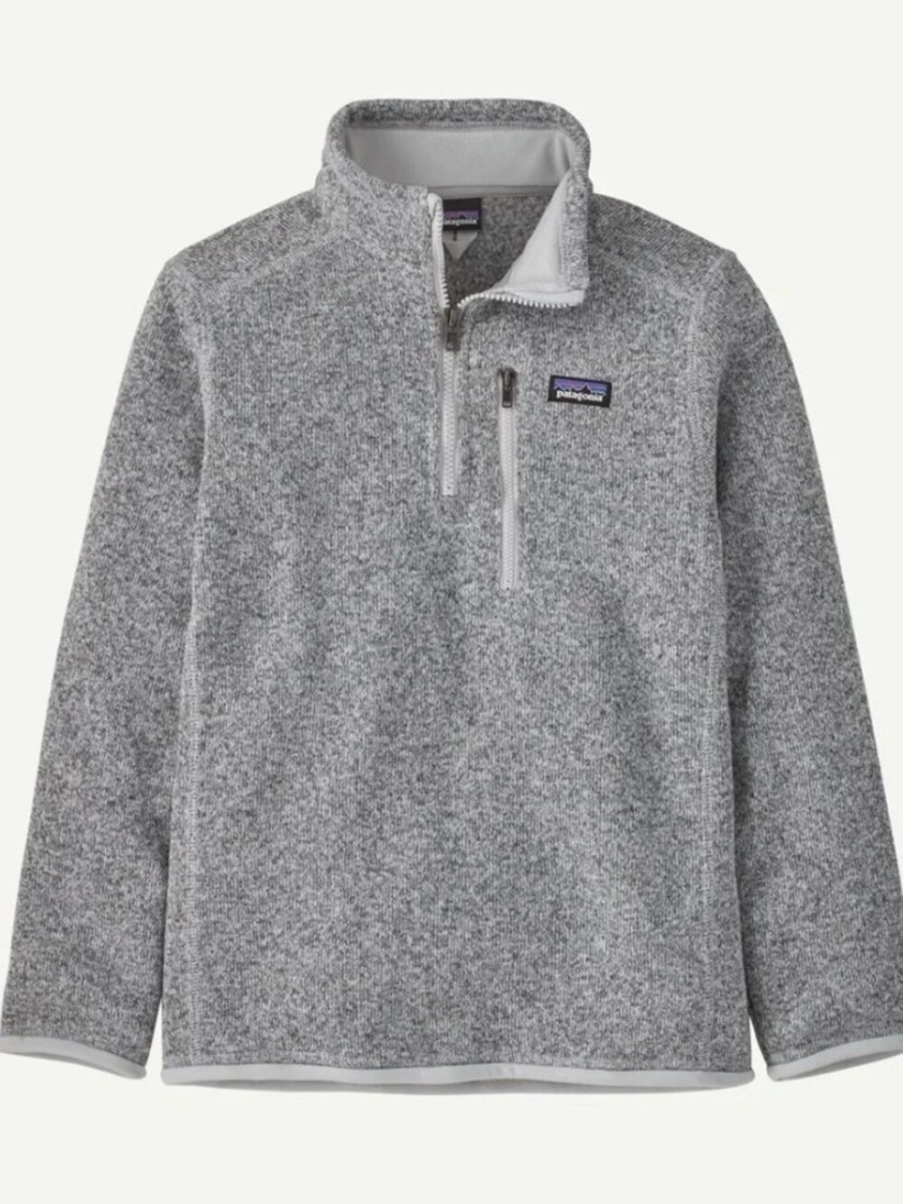 Patagonia Kid's Better Sweater 1/4 Zip- Grey Size XL (14)